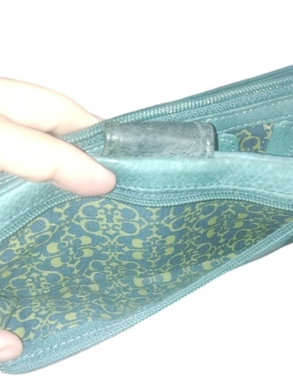 Fossil Teal Leather Wallet with Bird and Key Appliqué - Picture 6 of 6